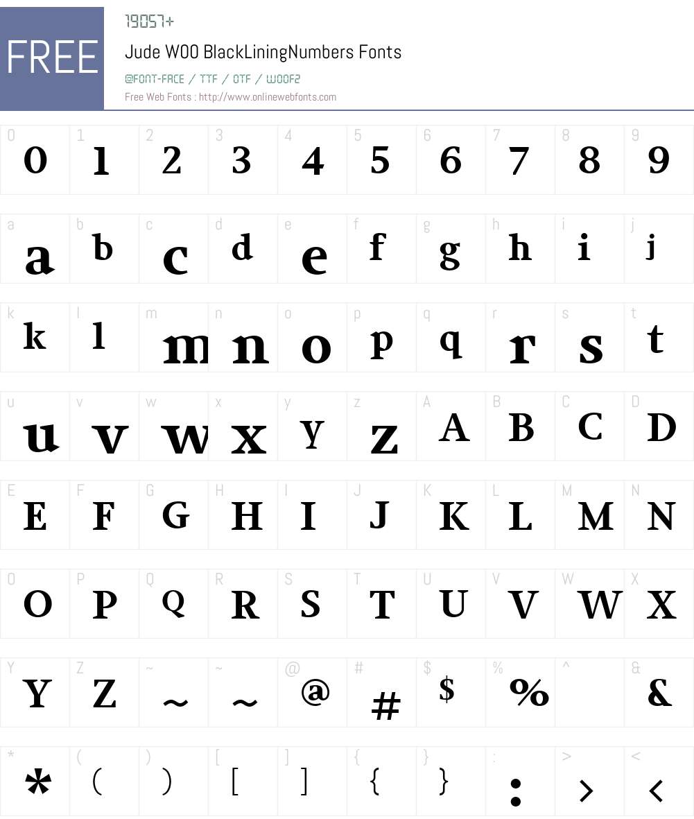 Jude Font Screenshots