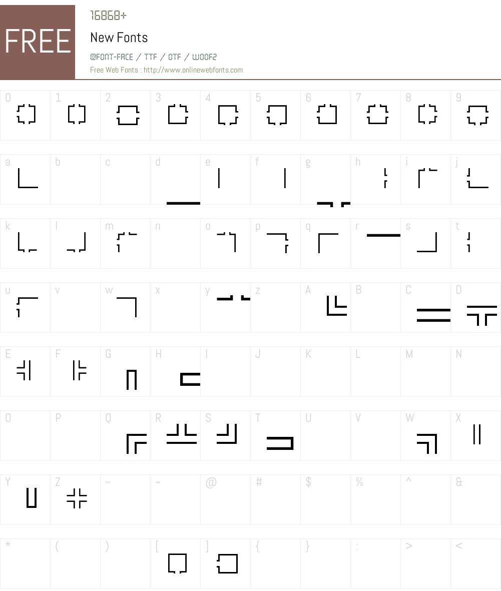New Font Screenshots