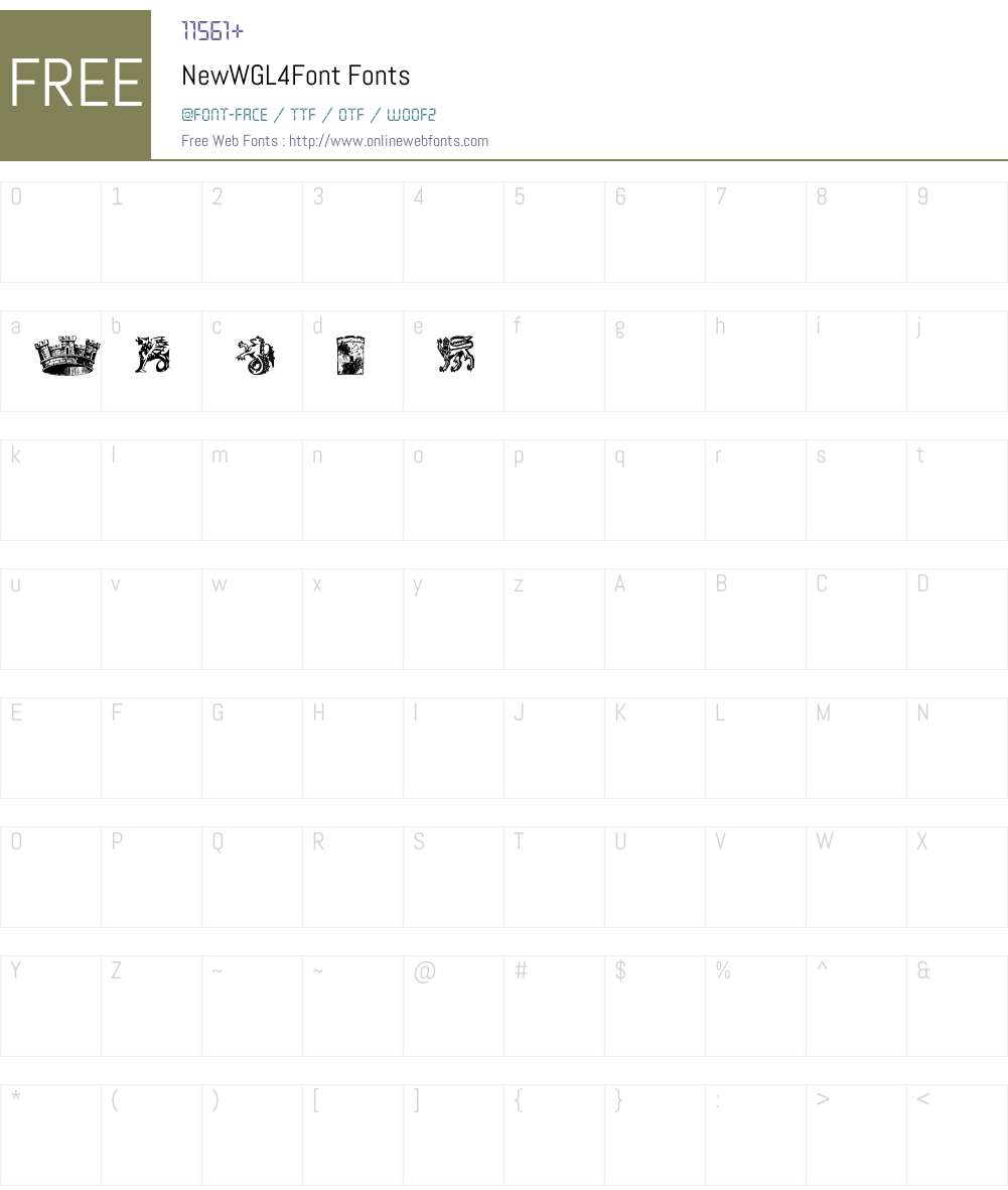 NewWGL4Font Font Screenshots