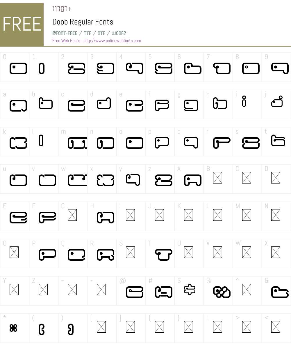 Doob 1.0 Fonts Free Download - OnlineWebFonts.COM