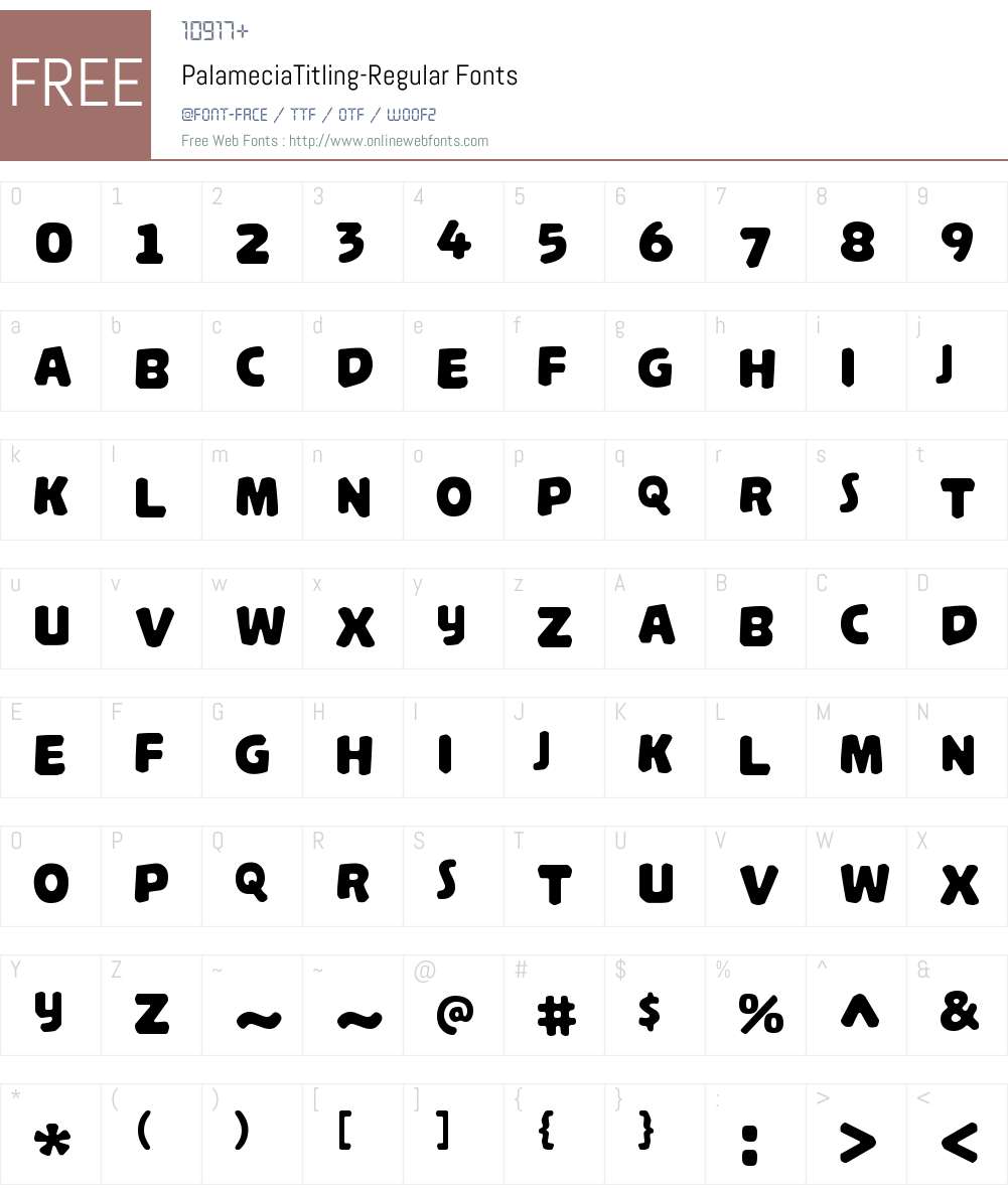Palamecia Titling Font Screenshots