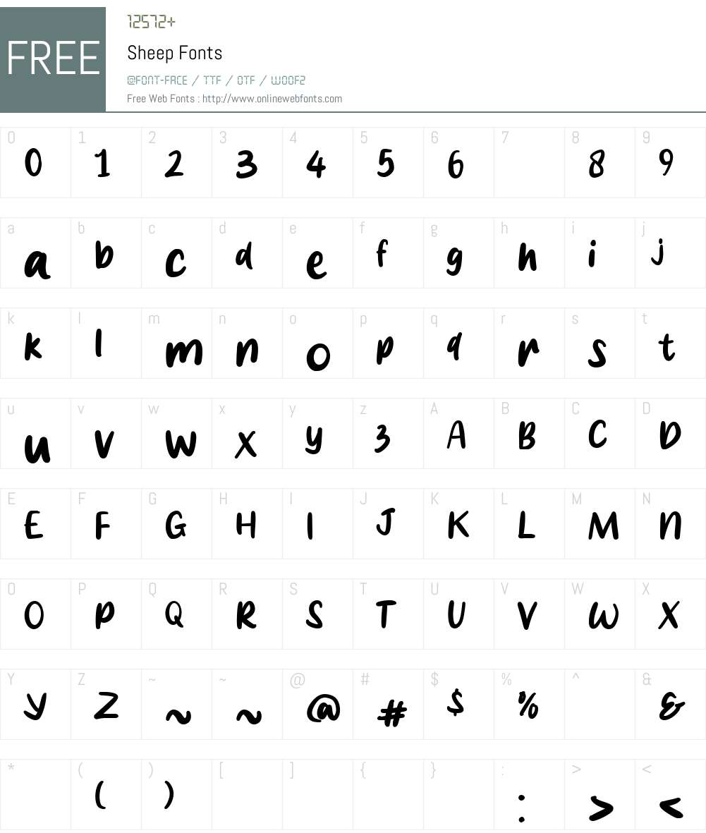 Sheep 1.000 Fonts Free Download - OnlineWebFonts.COM