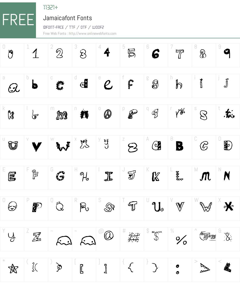 Jamaicafont Font Screenshots