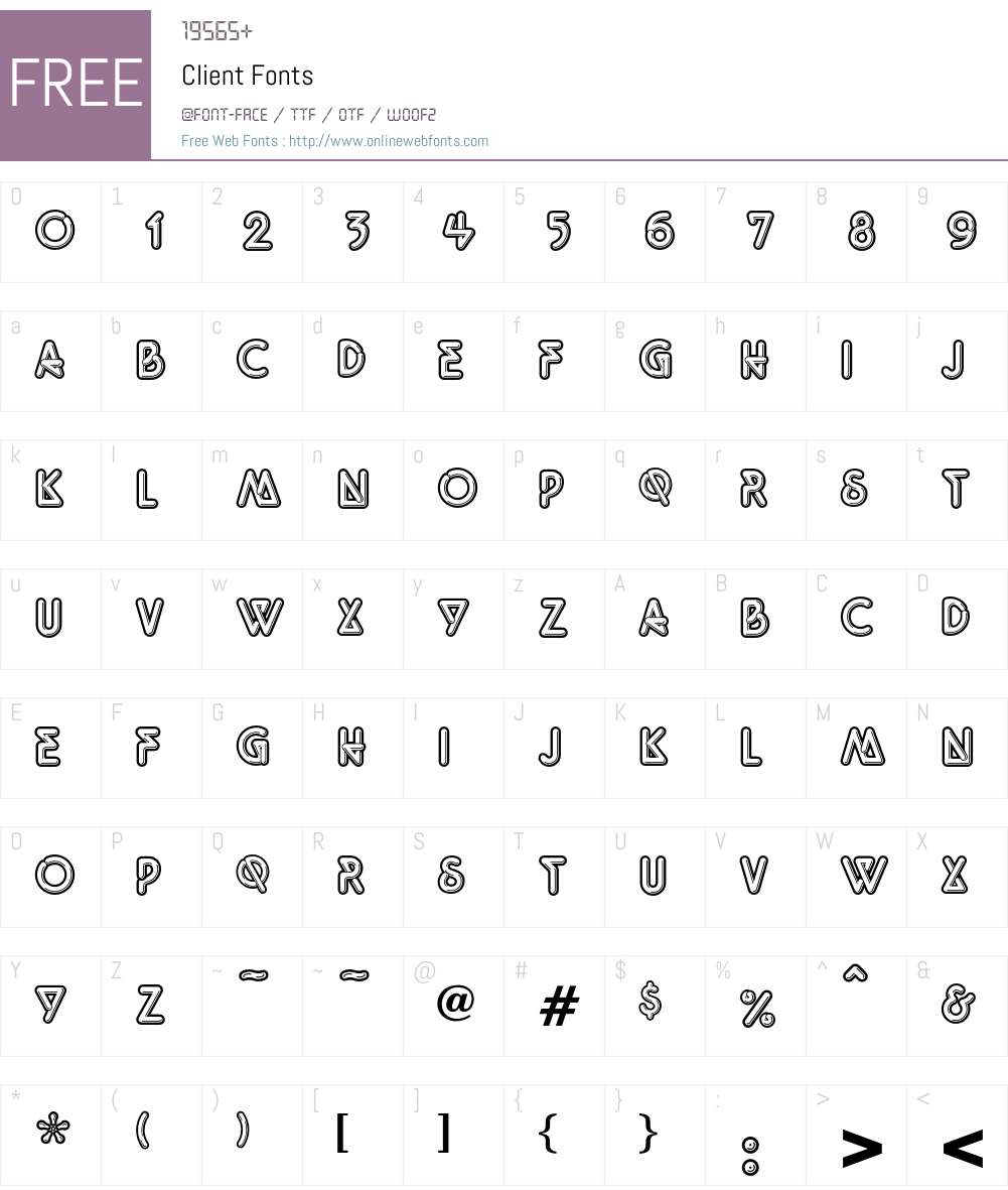 Client Font Screenshots