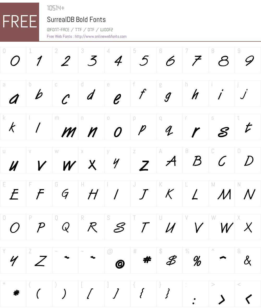 SurrealDB Font Screenshots