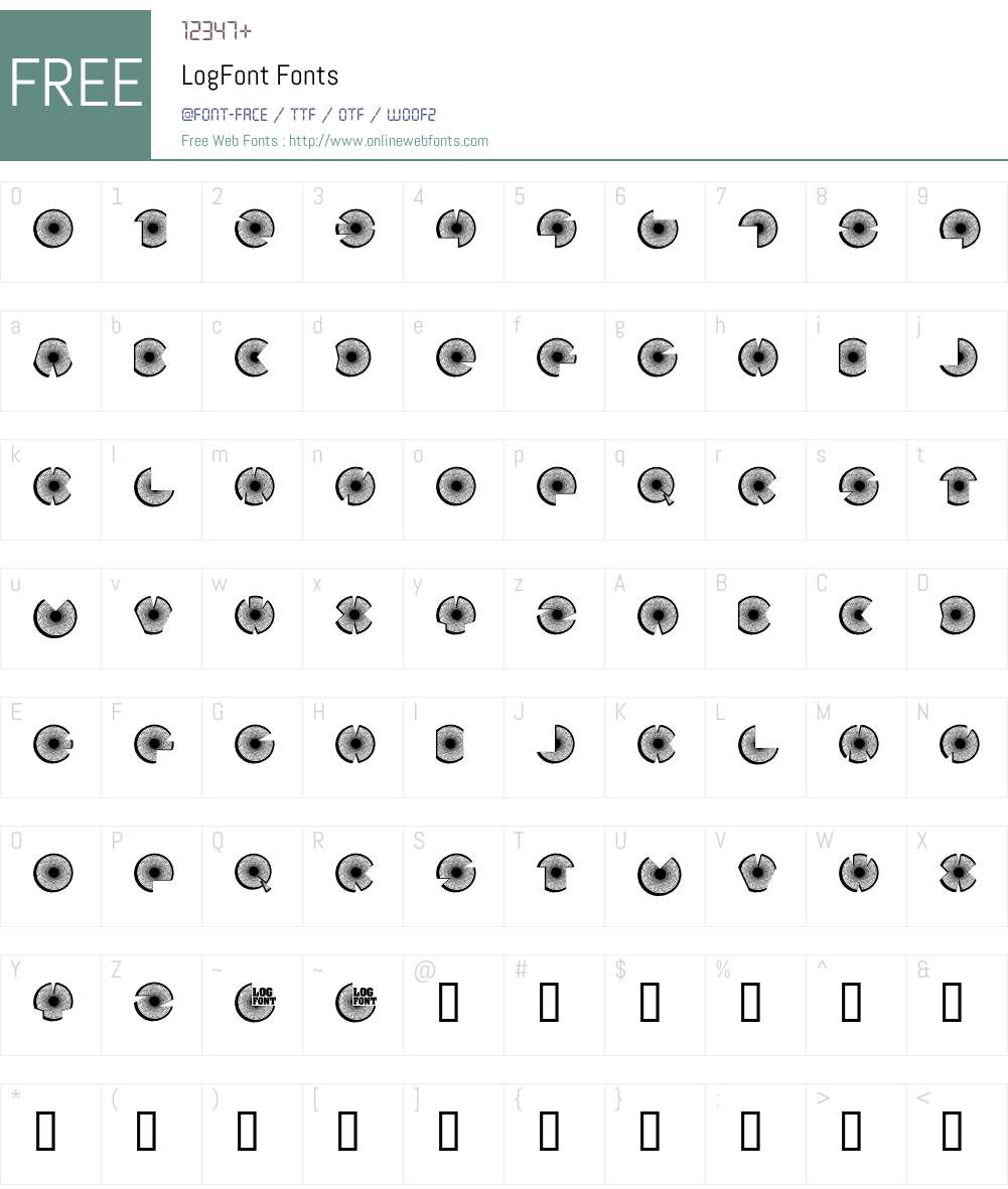 LogFont Font Screenshots
