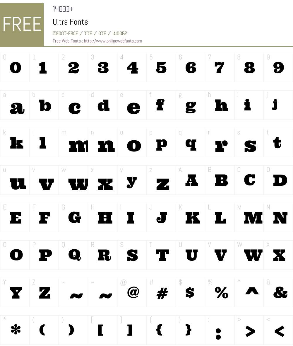 Ultra Font Screenshots