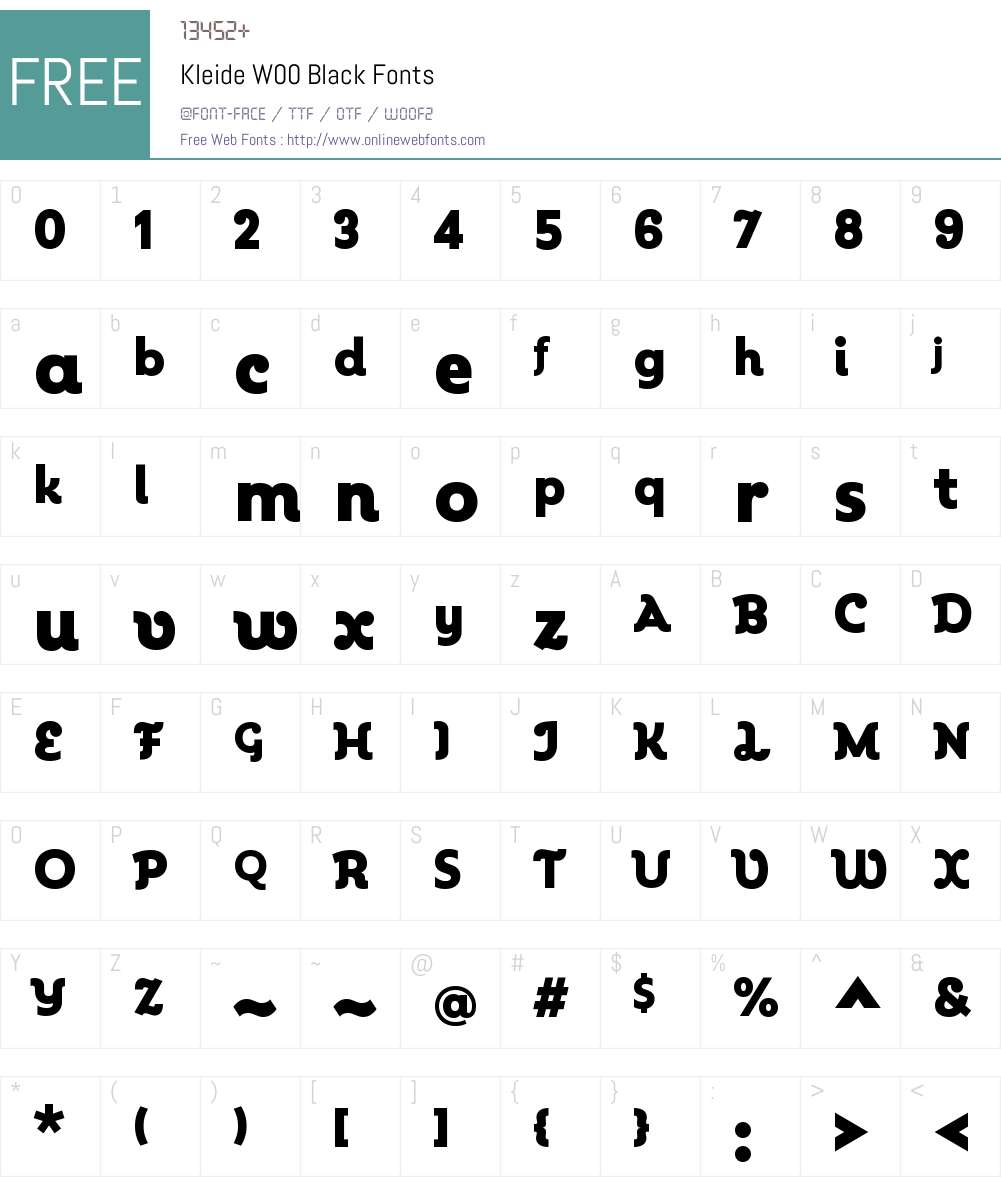 KleideW00-Black Font Screenshots