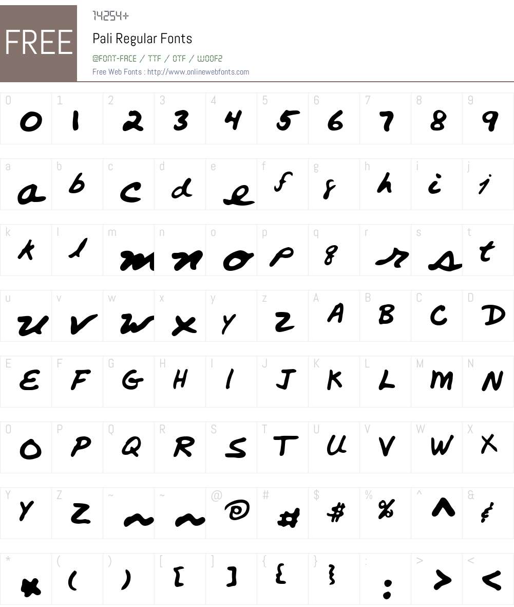 Pali Font Screenshots