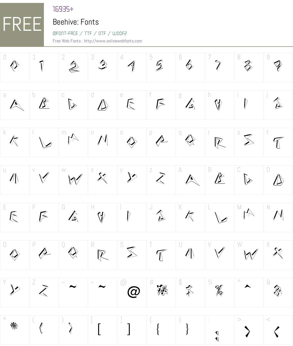 Beehive: BeehivePlain Fonts Free Download - OnlineWebFonts.COM