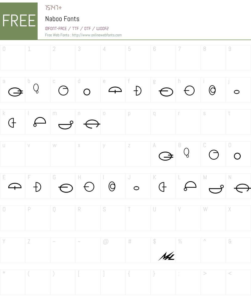 Naboo Font Screenshots