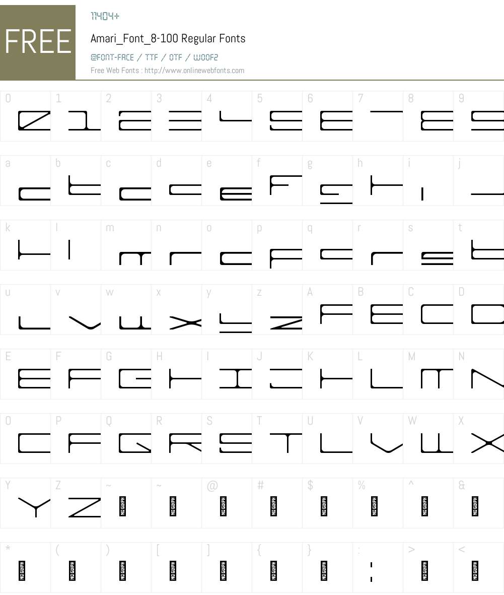 Amari_Font_8-100 1.000;FEAKit 1.0 Fonts Free Download - OnlineWebFonts.COM