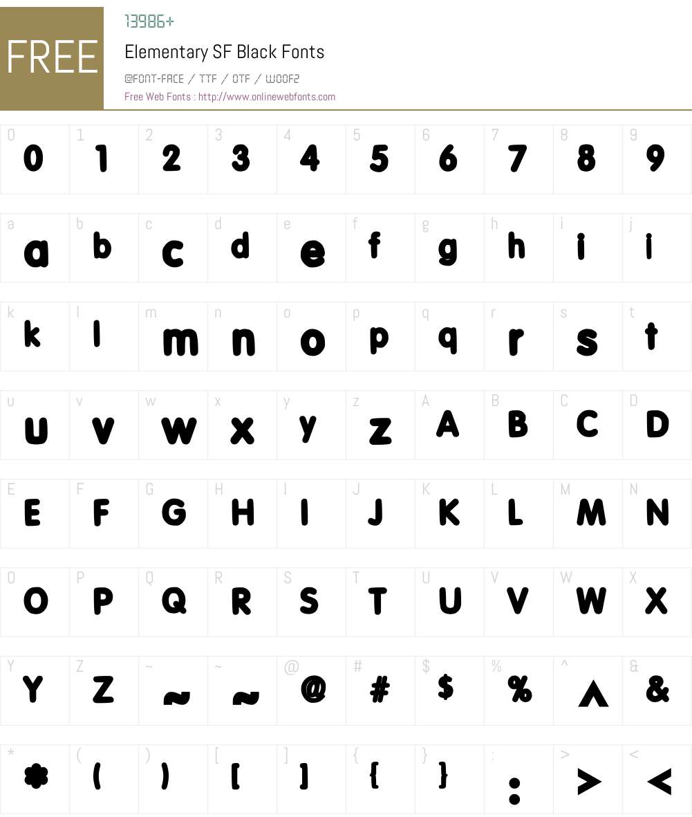 Elementary SF Black Font Screenshots
