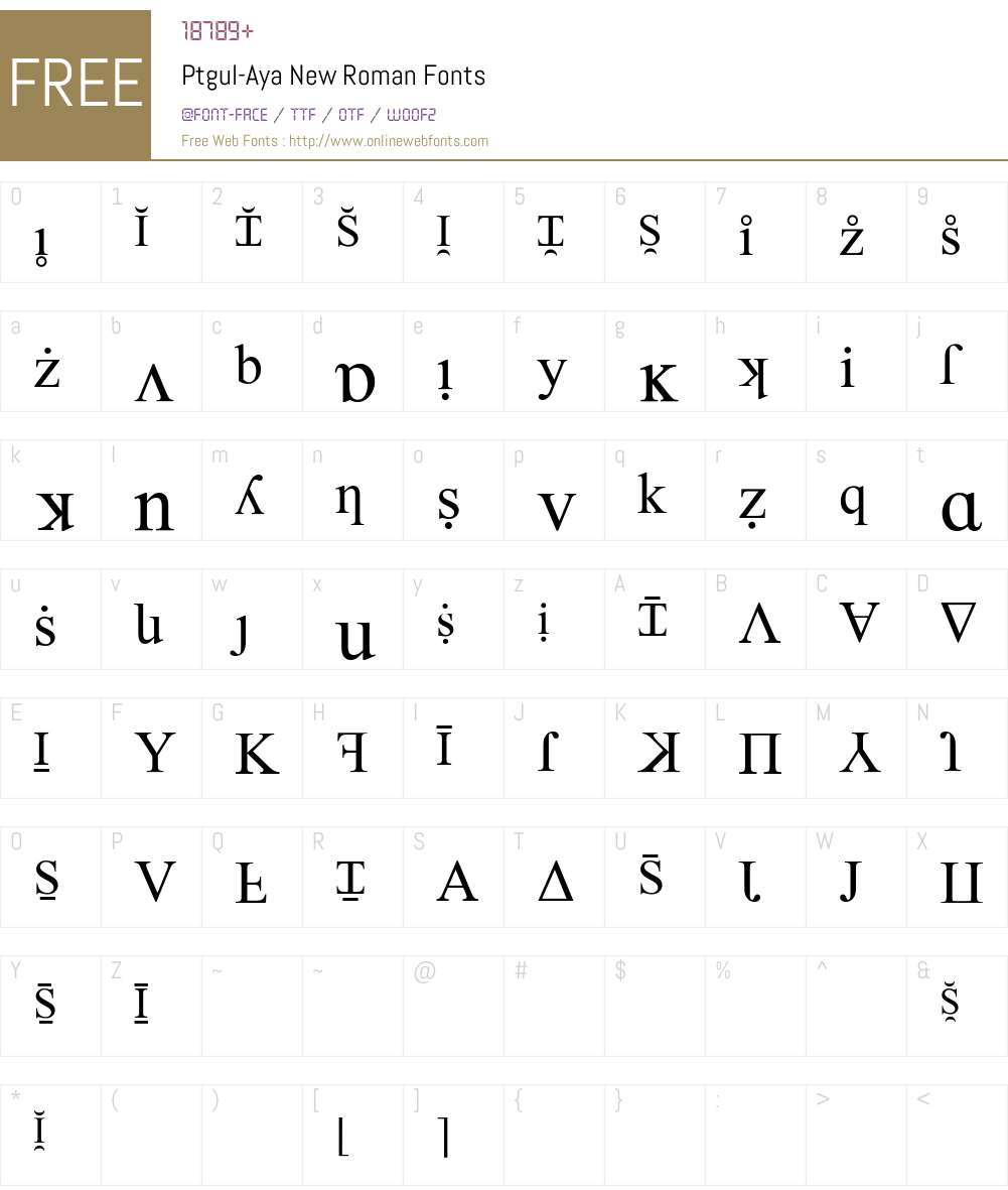 ptgul-aya-new-roman-1-00-july-21-2019-fontcreator-11-5-0-2427-64-bit