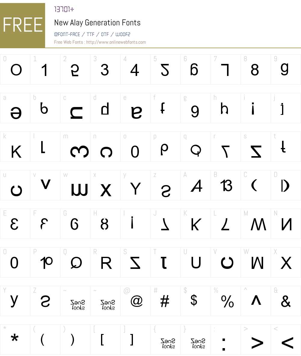 New Alay Generation Font Screenshots