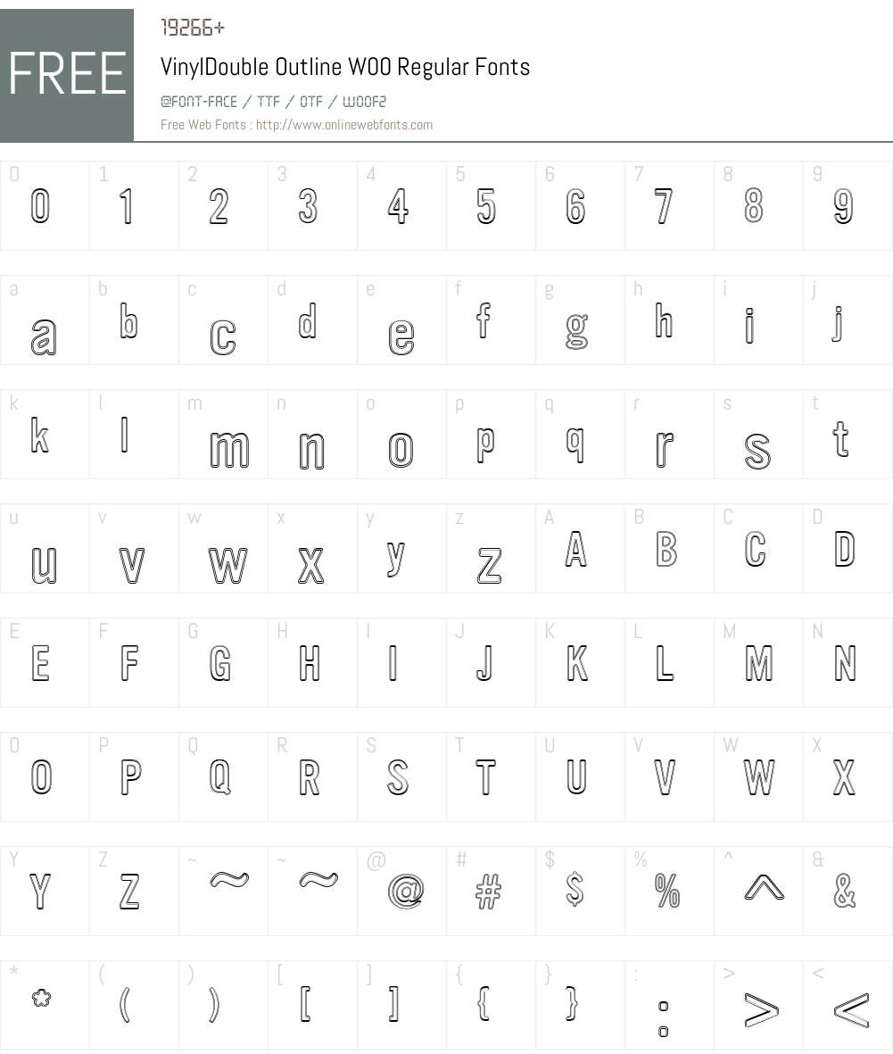 Vinyl Font Screenshots