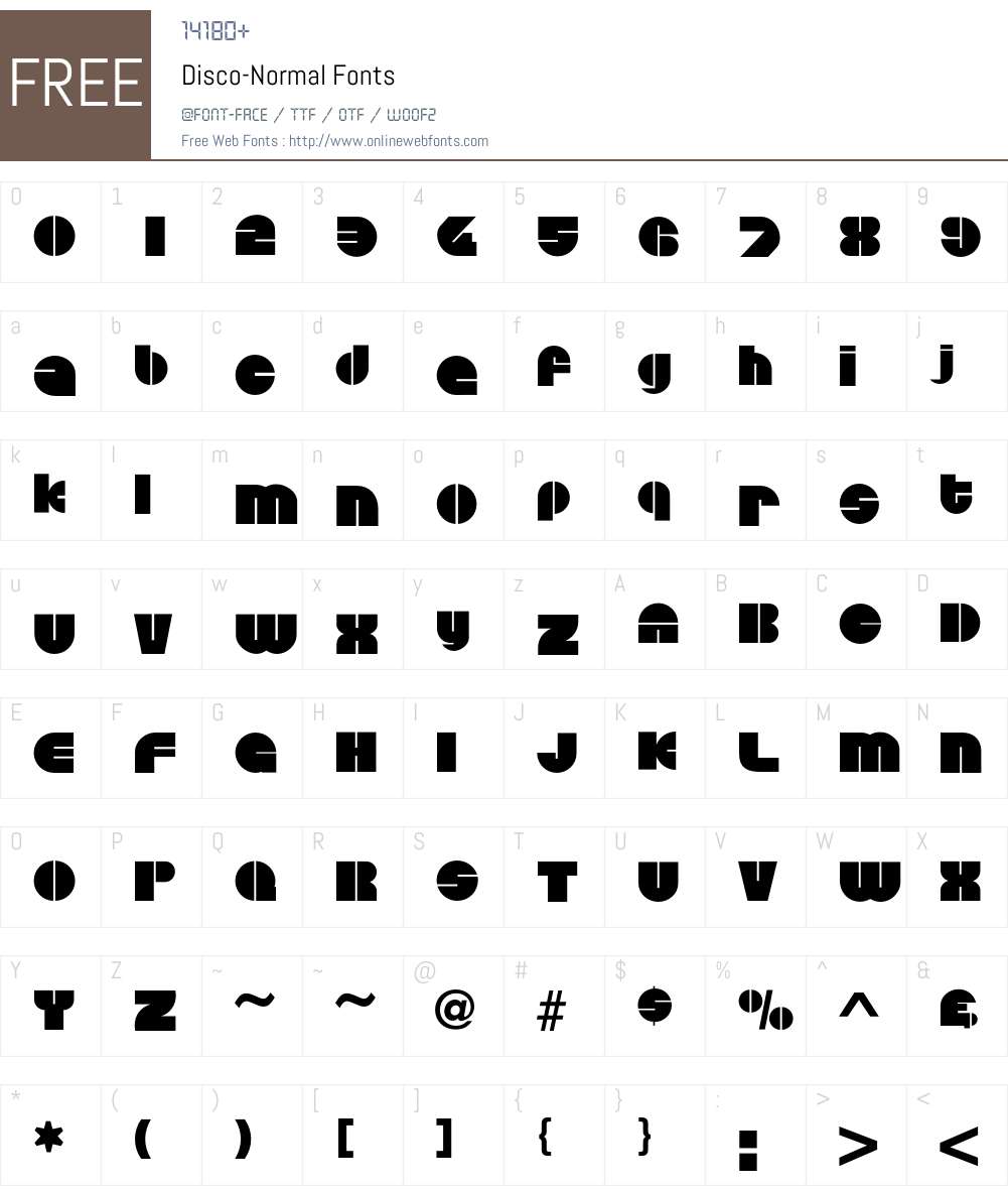 Disco Font Screenshots