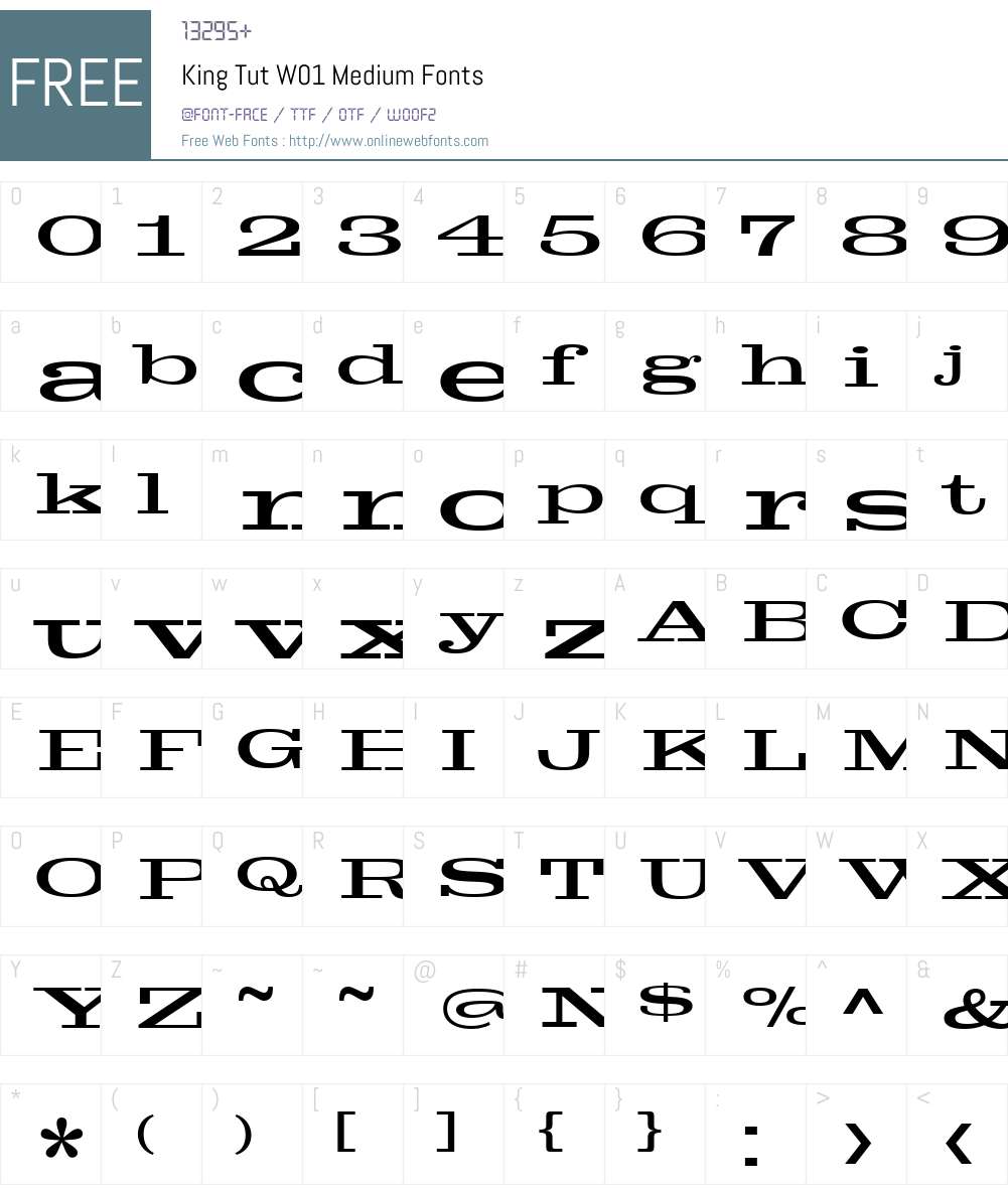 King Tut Font Screenshots