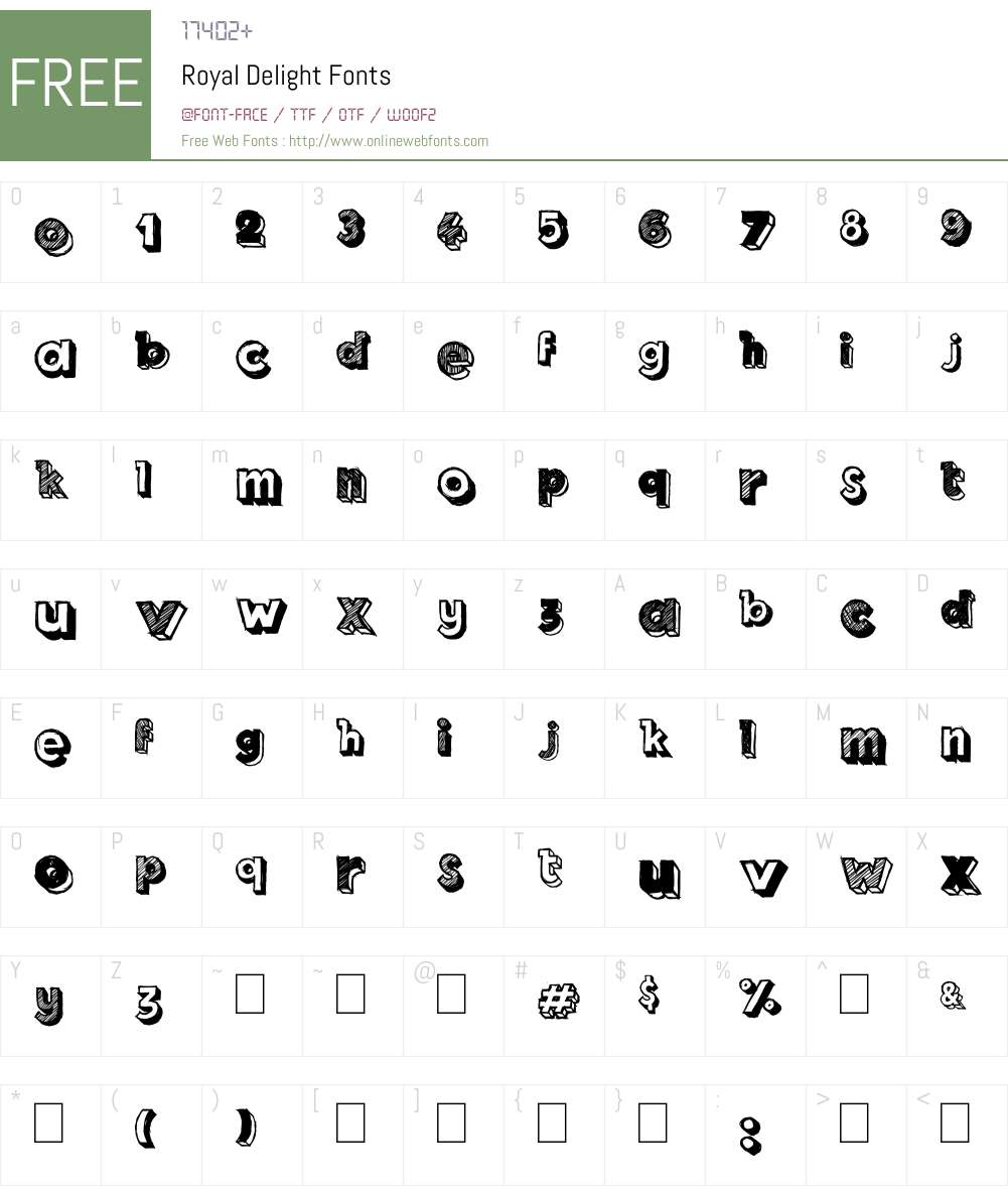 Royal Delight Font Screenshots