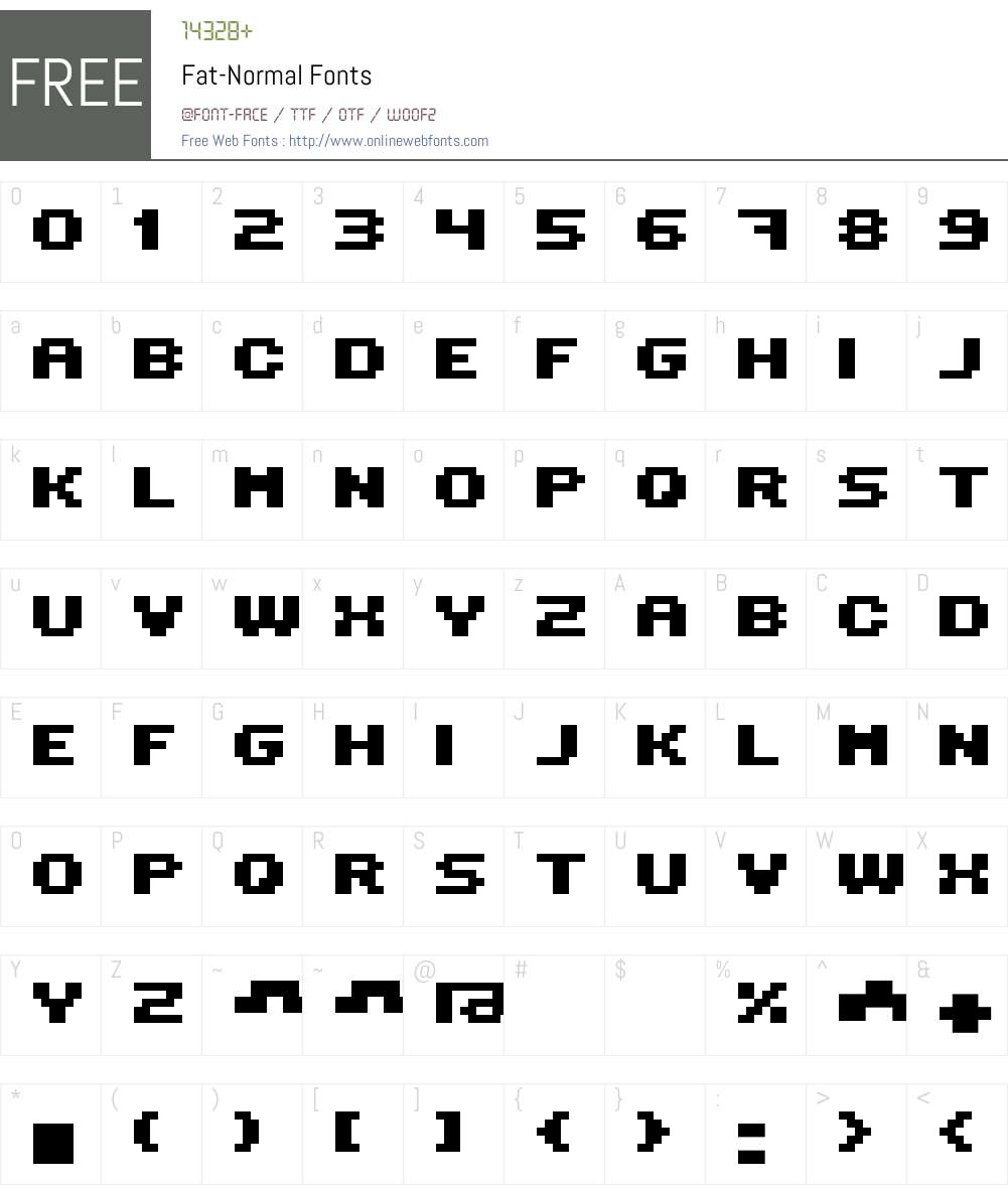 Fat Font Screenshots