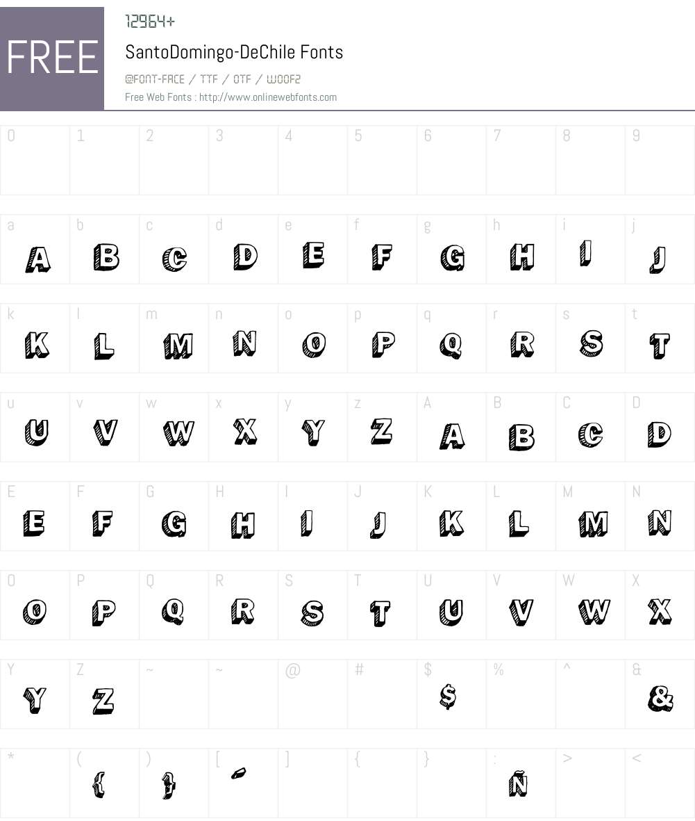 SantoDomingo Font Screenshots