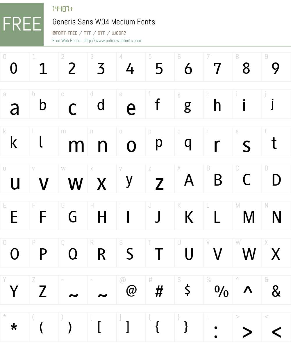 Generis Sans Font Screenshots