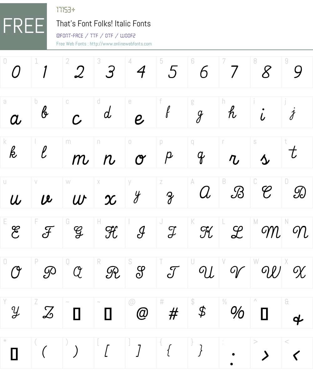 That's Font Folks! Font Screenshots