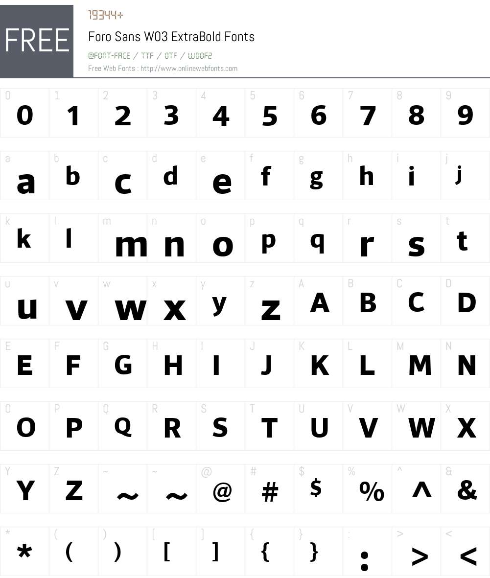 Foro Sans Font Screenshots