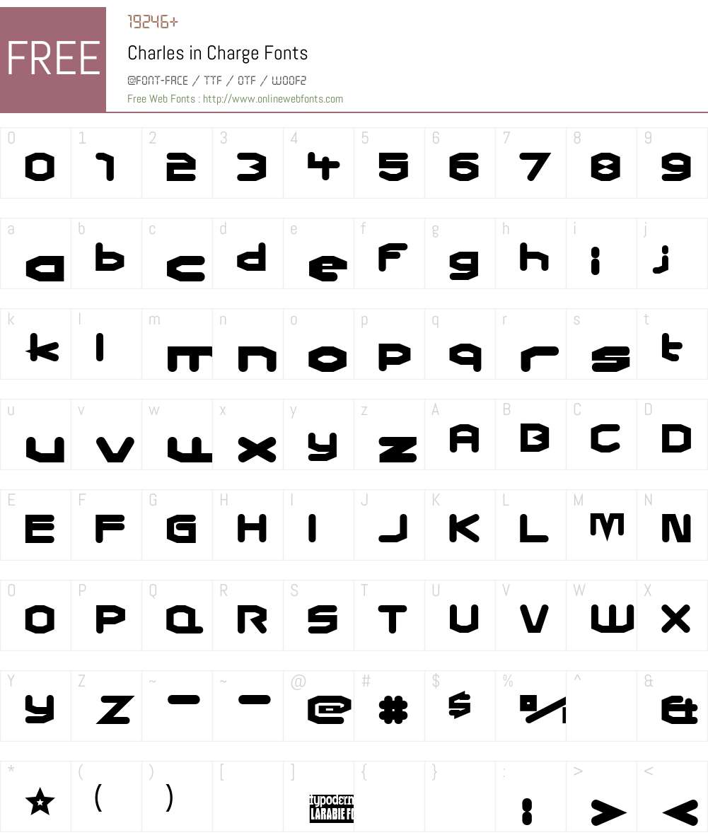 Charles in Charge Font Screenshots
