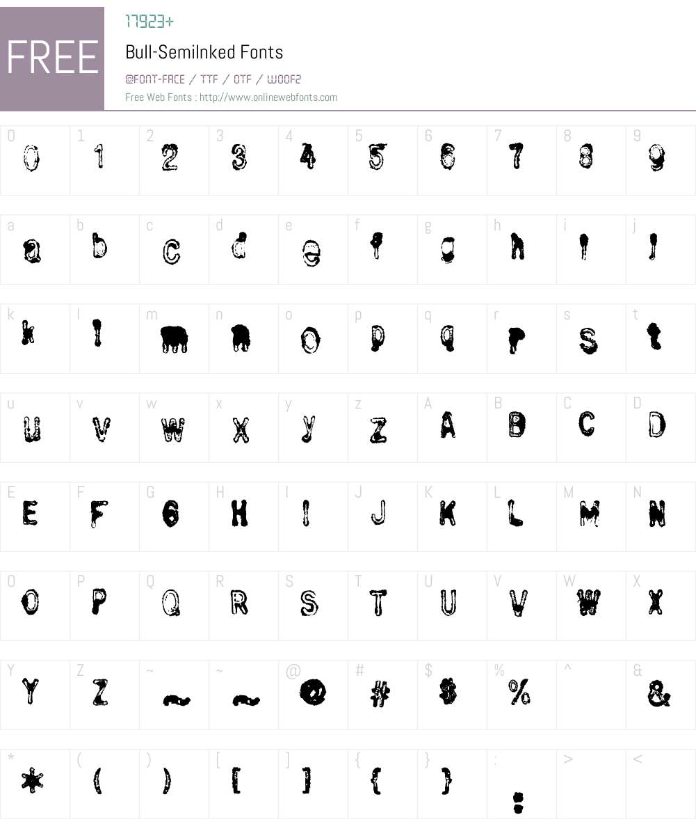 Bull Font Screenshots