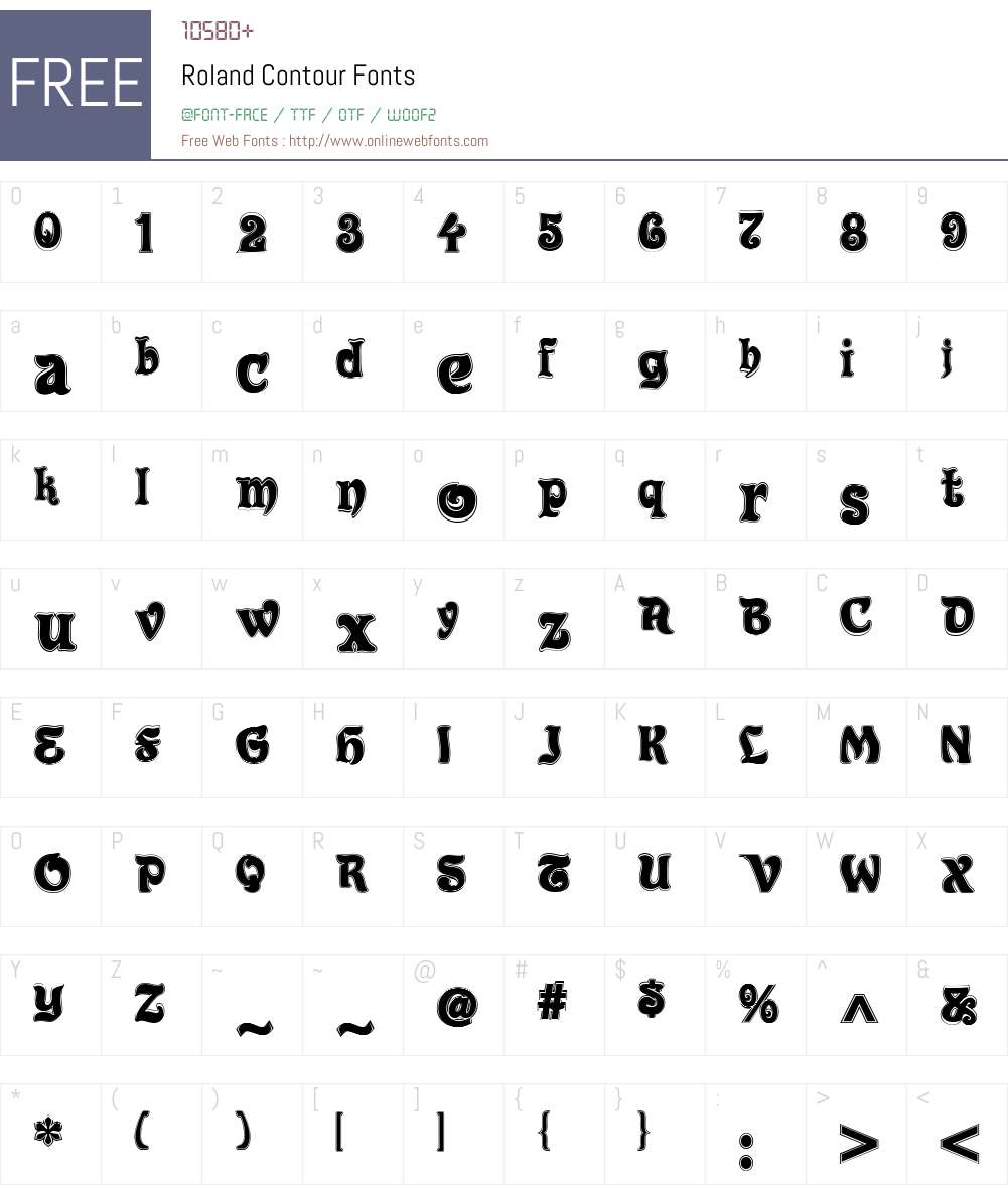 Roland Font Screenshots
