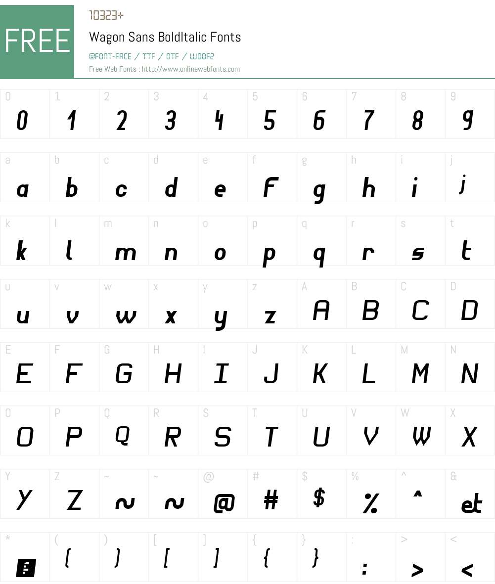 Wagon Sans Font Screenshots