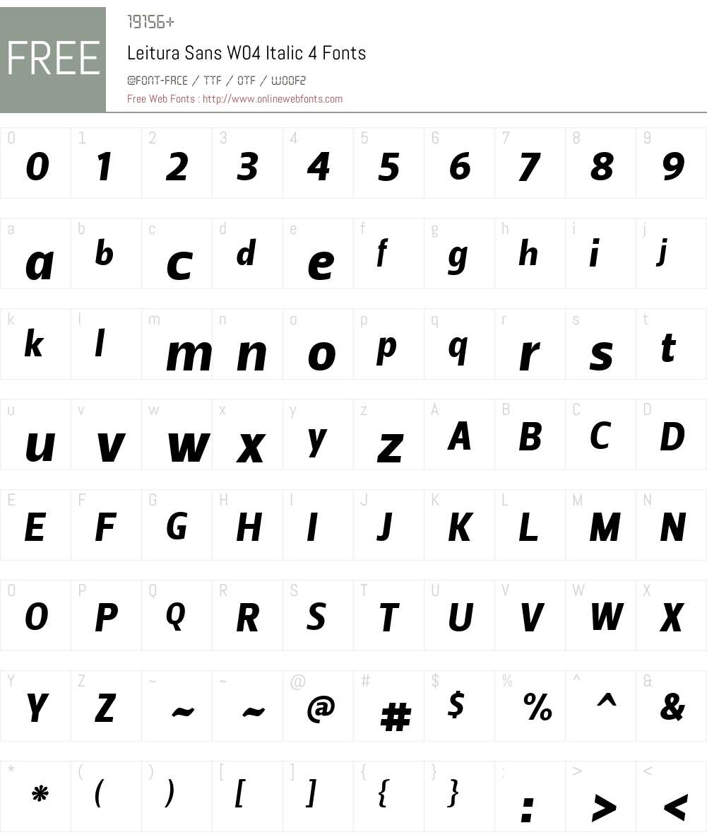 Leitura Sans Font Screenshots