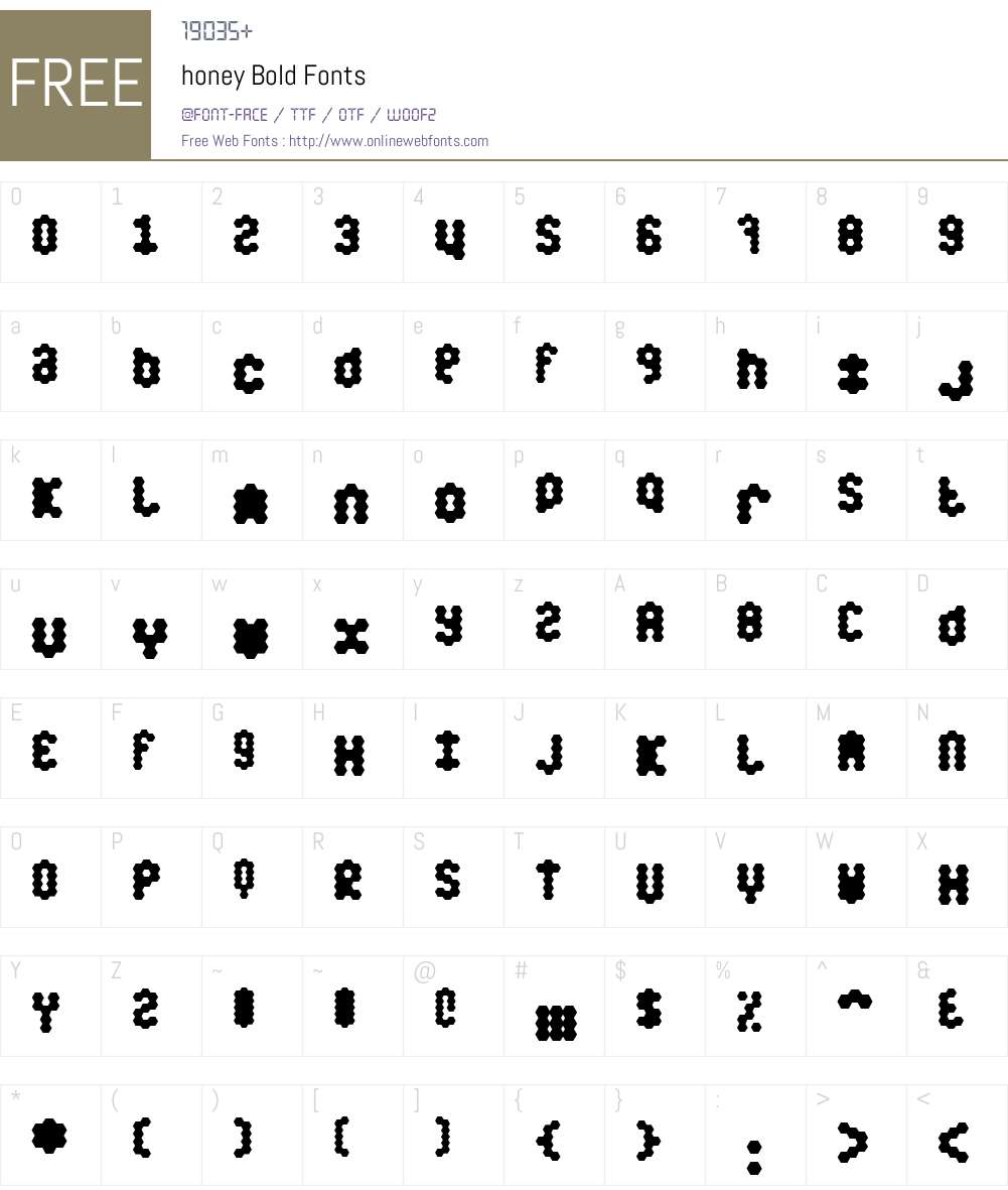 honey Font Screenshots