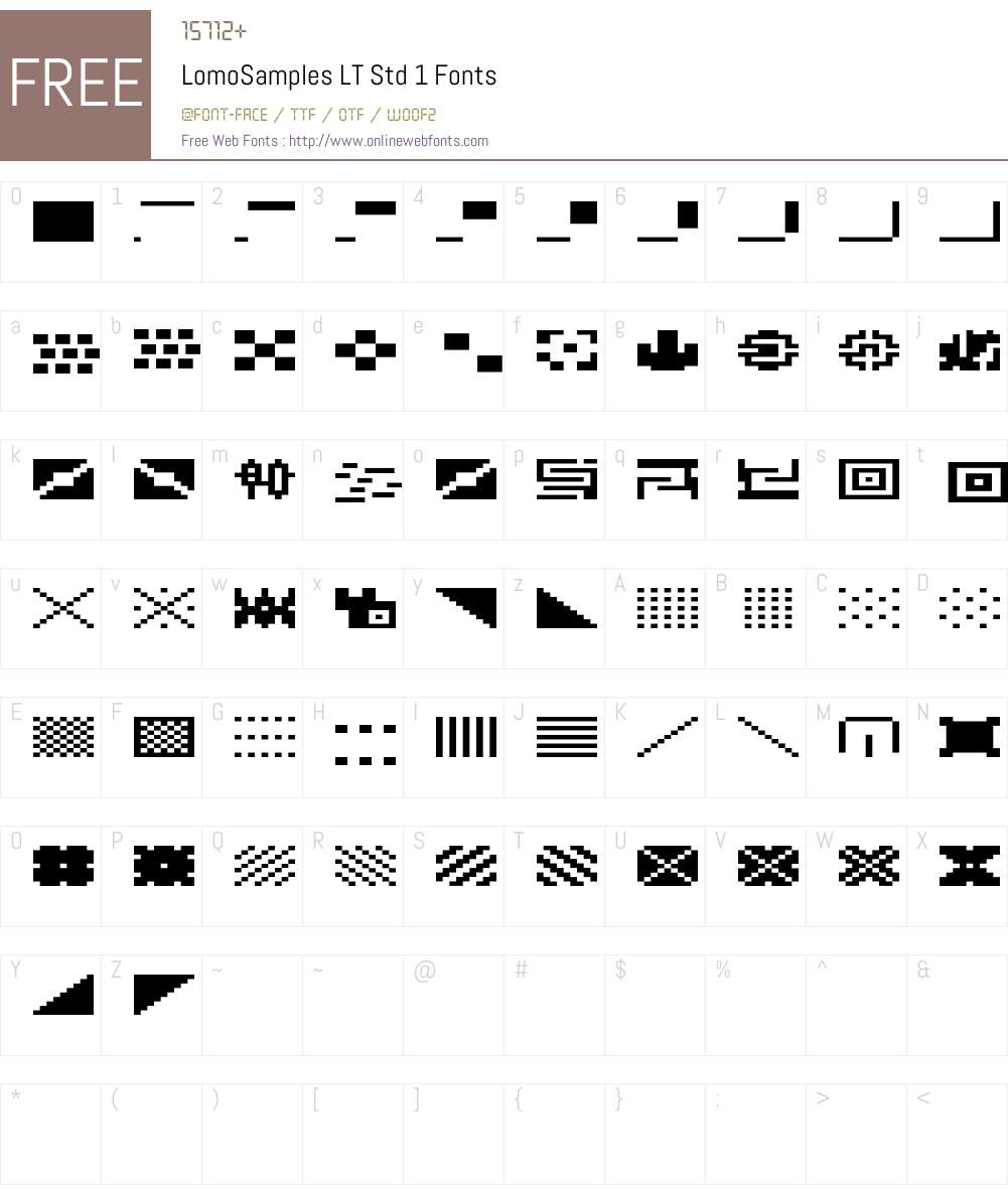 LomoSamples LT Std 1 Font Screenshots