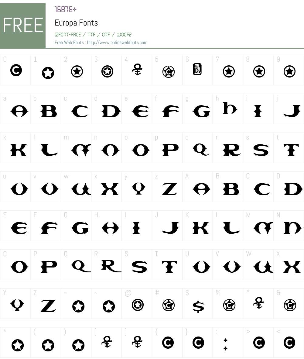 europa font free download