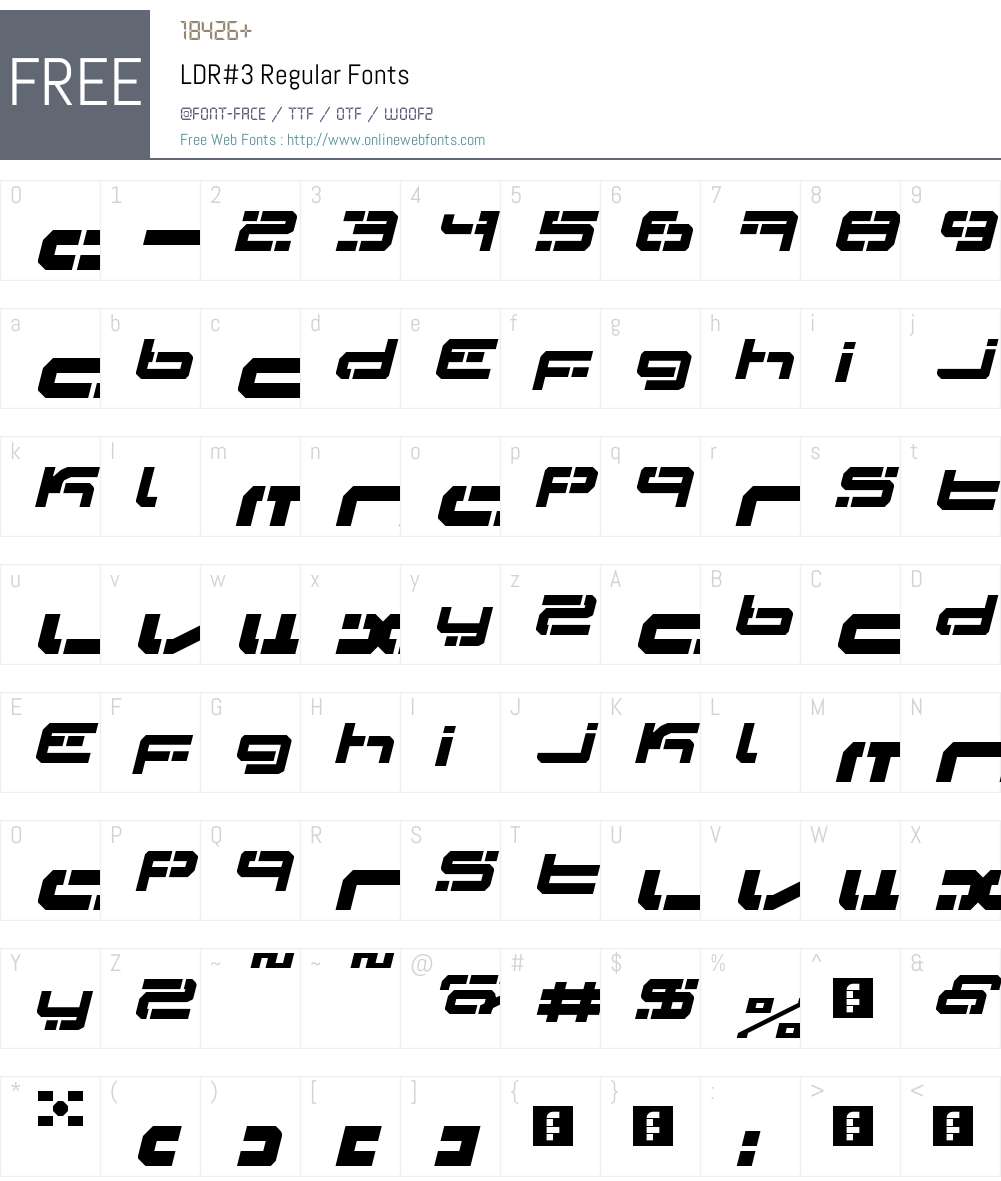 LDR#3 Font Screenshots