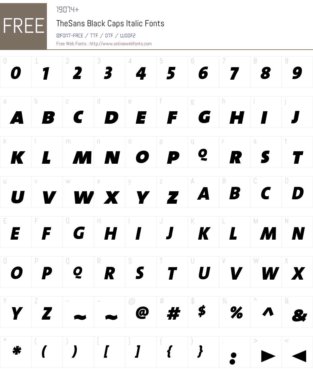 The Sans Black- Font Screenshots