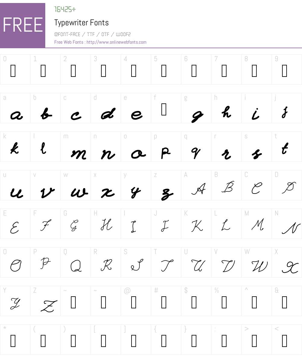 typewriter webfont typewriter webfont