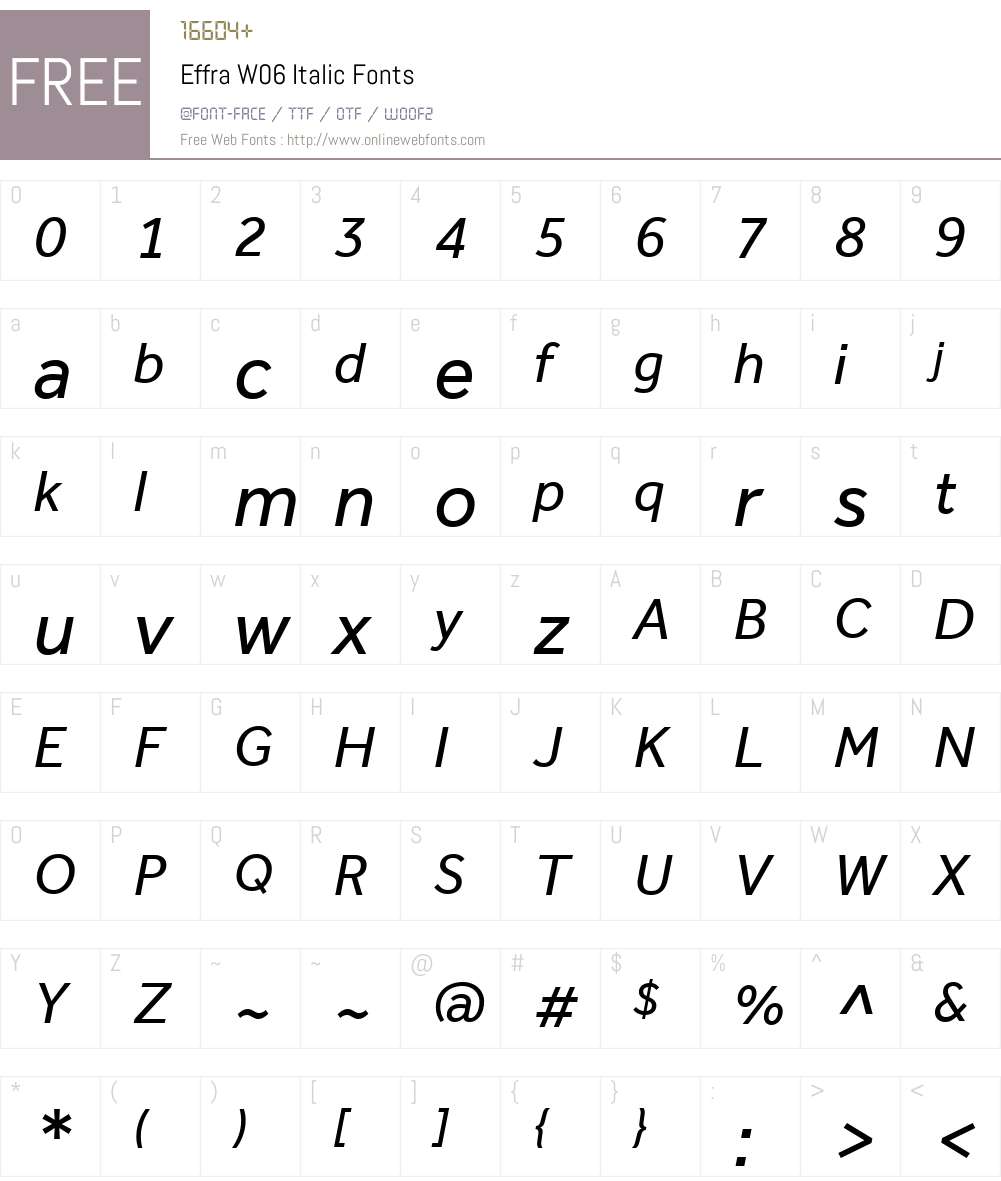 Effra Font Screenshots
