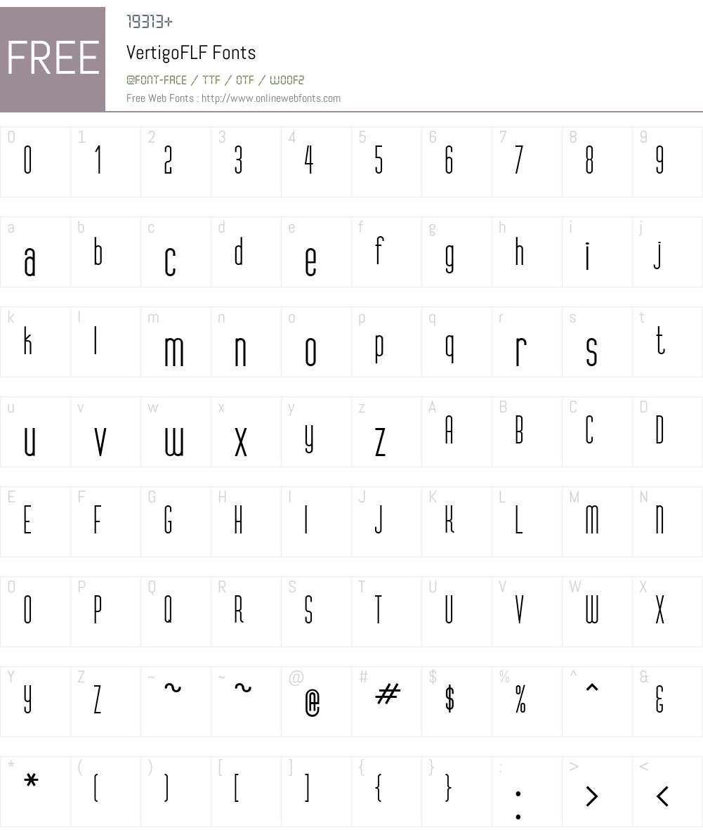 VertigoFLF Font Screenshots