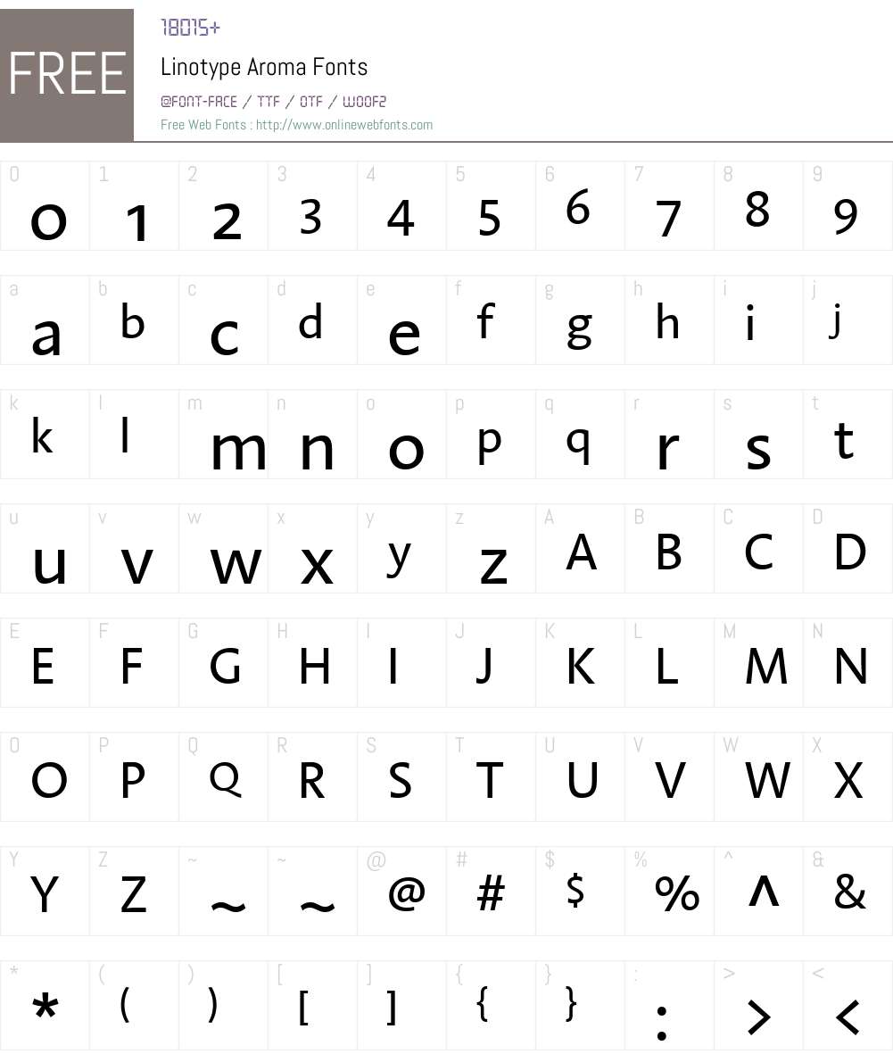 LTAroma Font Screenshots