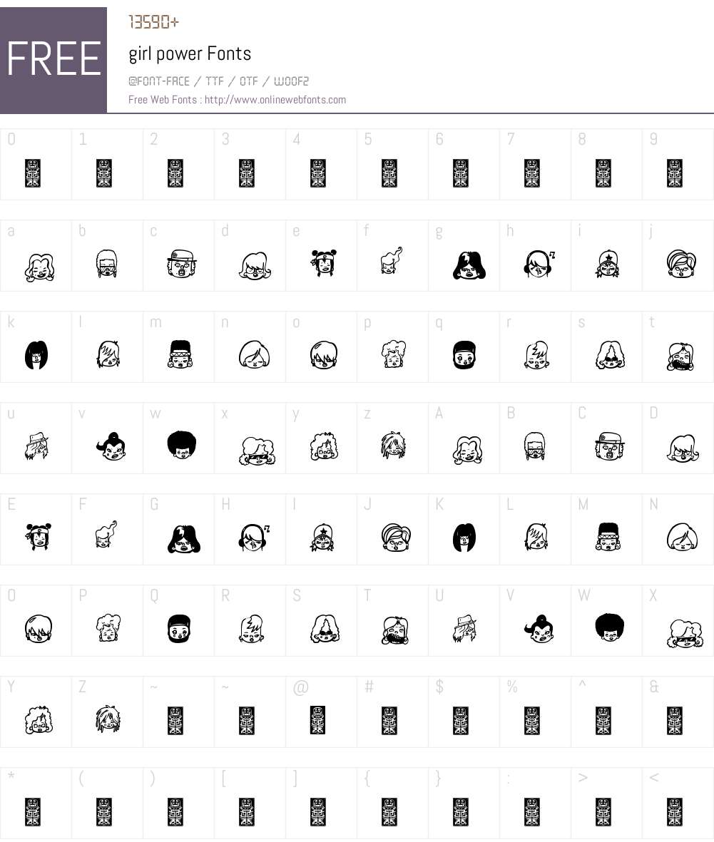 girl power Font Screenshots