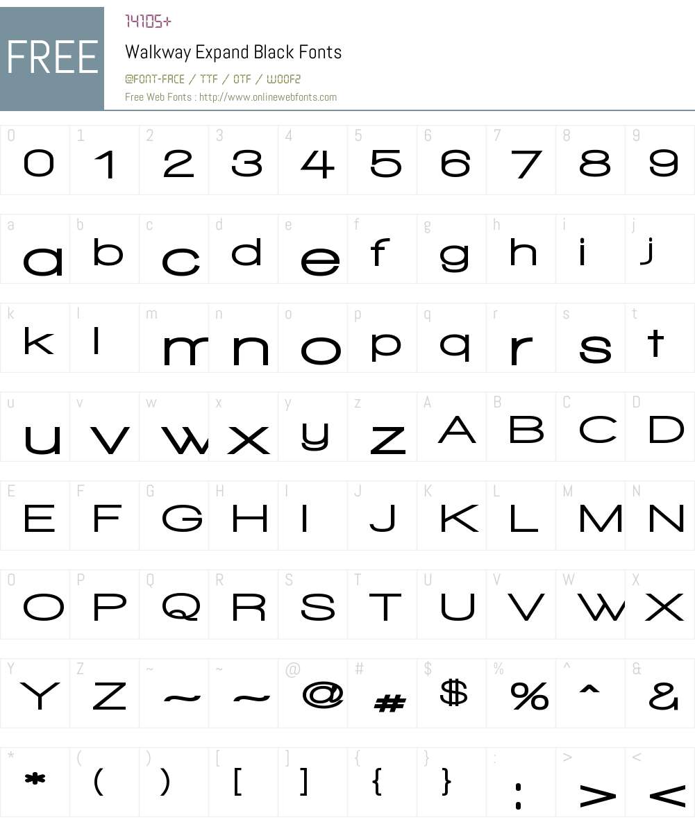 Walkway Expand Black Font Screenshots