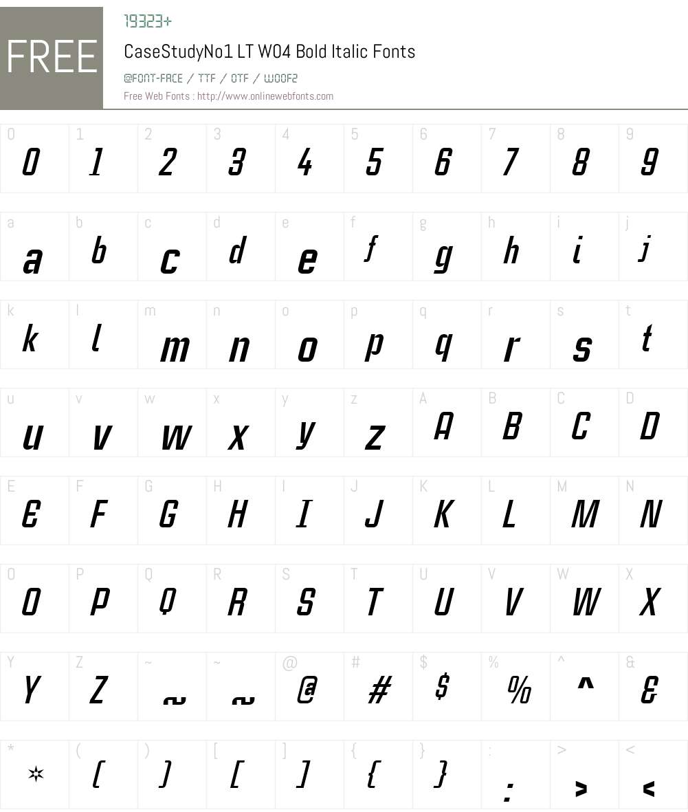 Linotype CaseStudyNo1 Font Screenshots