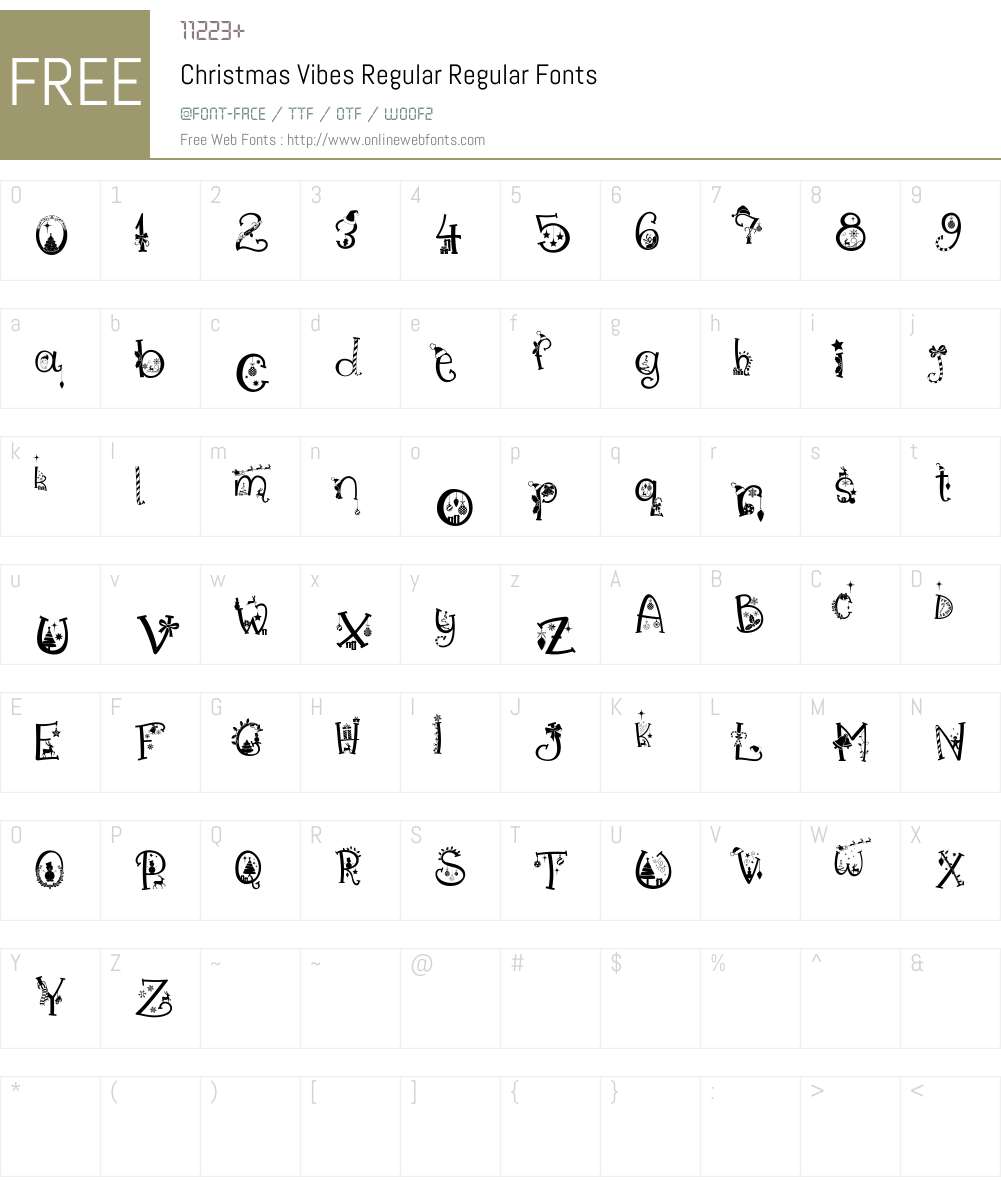 Christmas Vibes Regular Fonts Free Download - OnlineWebFonts.COM