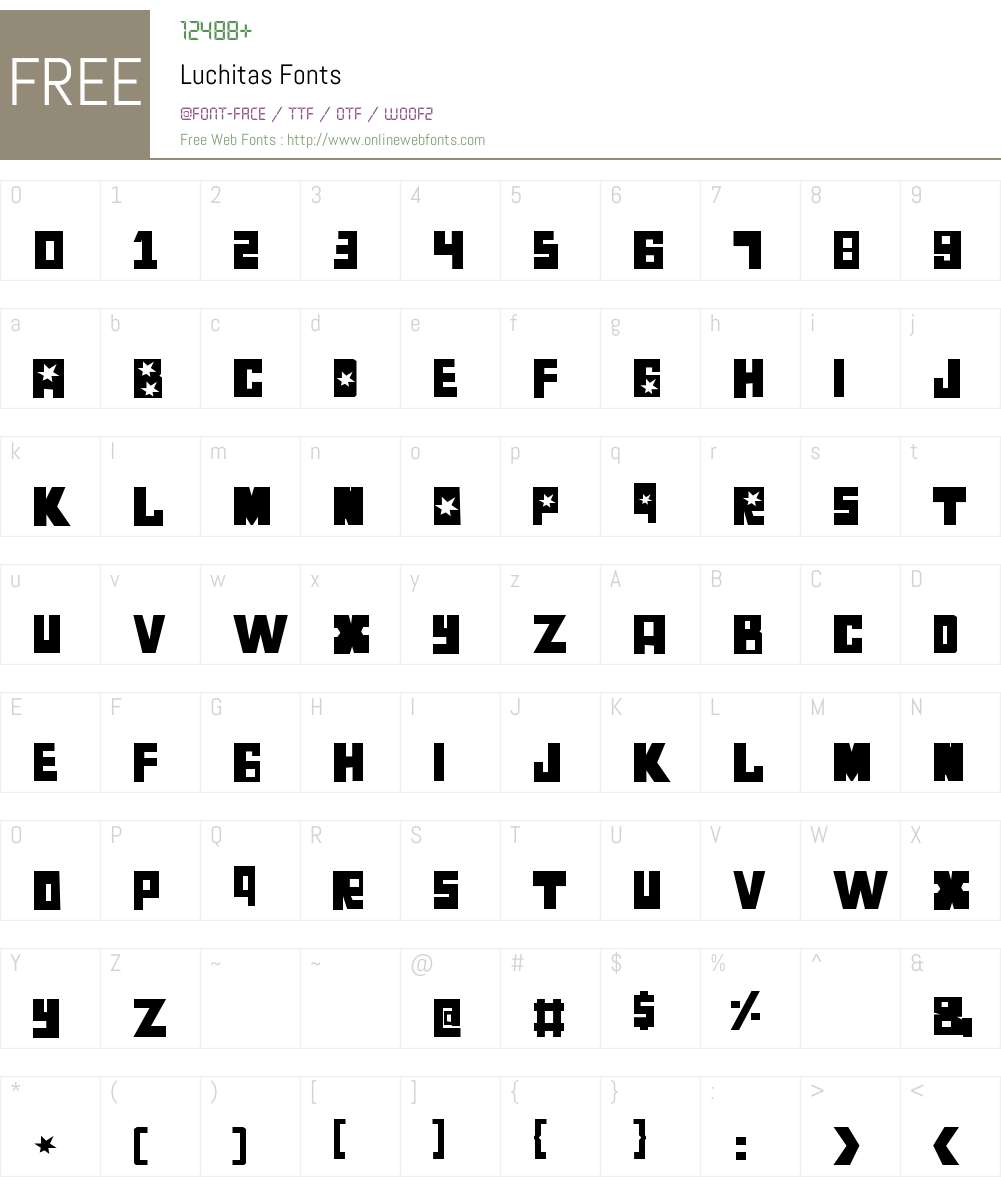 Luchitas Font Screenshots