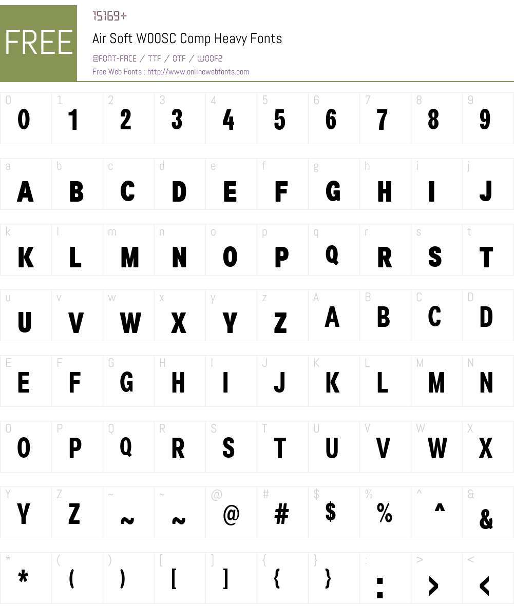 Air Soft Font Screenshots