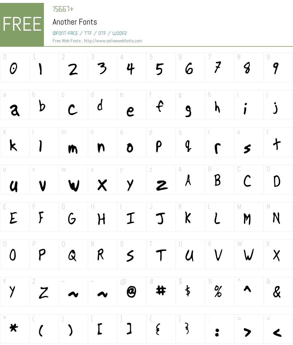Another Font Screenshots
