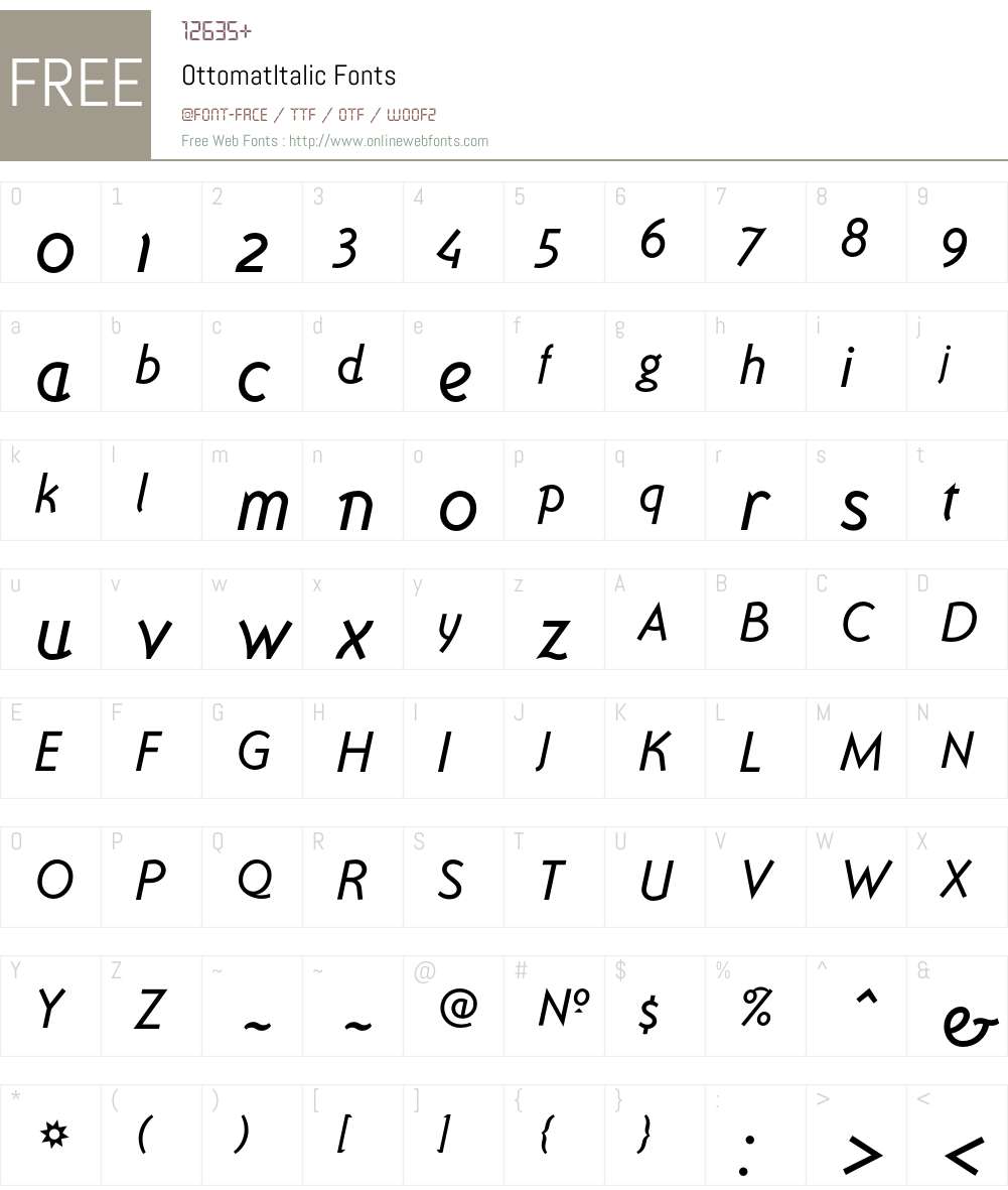 Ottomat Font Screenshots